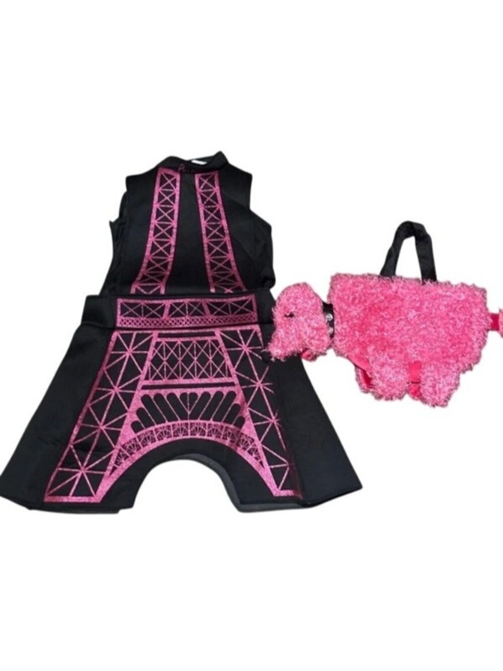 Girl Wishcraft Chasing Fireflies Eiffel Tower Paris Poodle Bag Costume Size 6/8